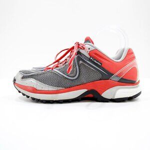 Columbia TechLite Ravenous Gray Mesh Red Synthetic Running Shoes - Women's 8
